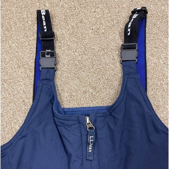 L.L. Bean: Kids Navy Snow Bibs, Size 12 - Picture 5 of 12